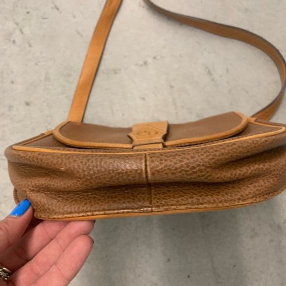 Christian Dior Vintage tan Pebble leather crossbody shoulder bag - Picture 14 of 14